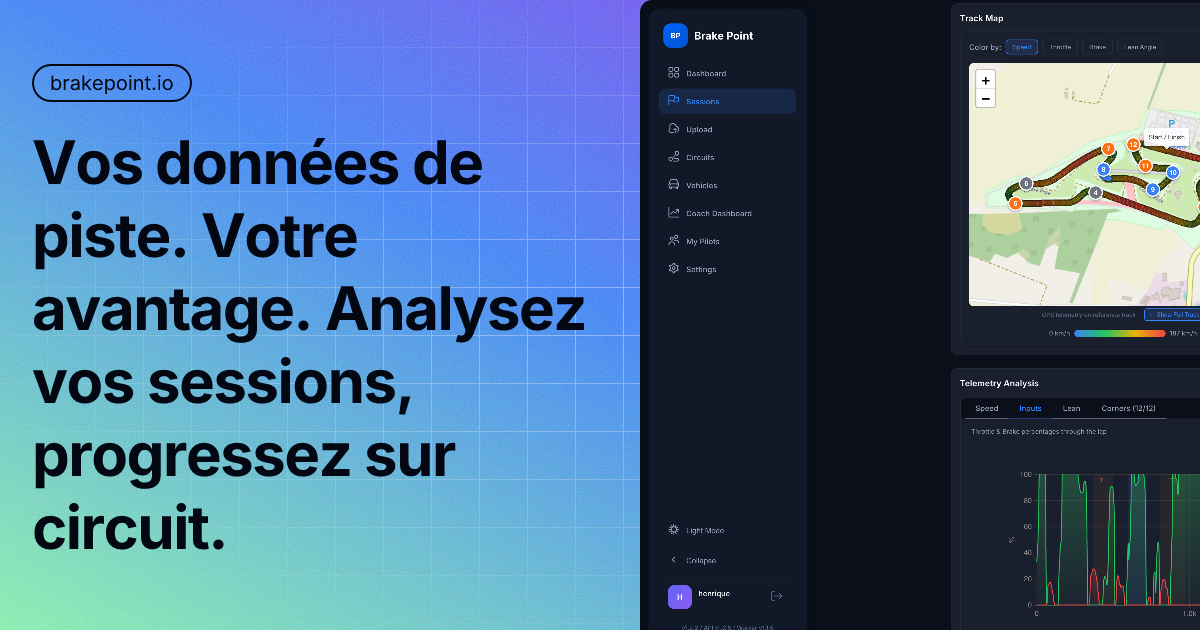 Brake Point - Aperçu de l'application